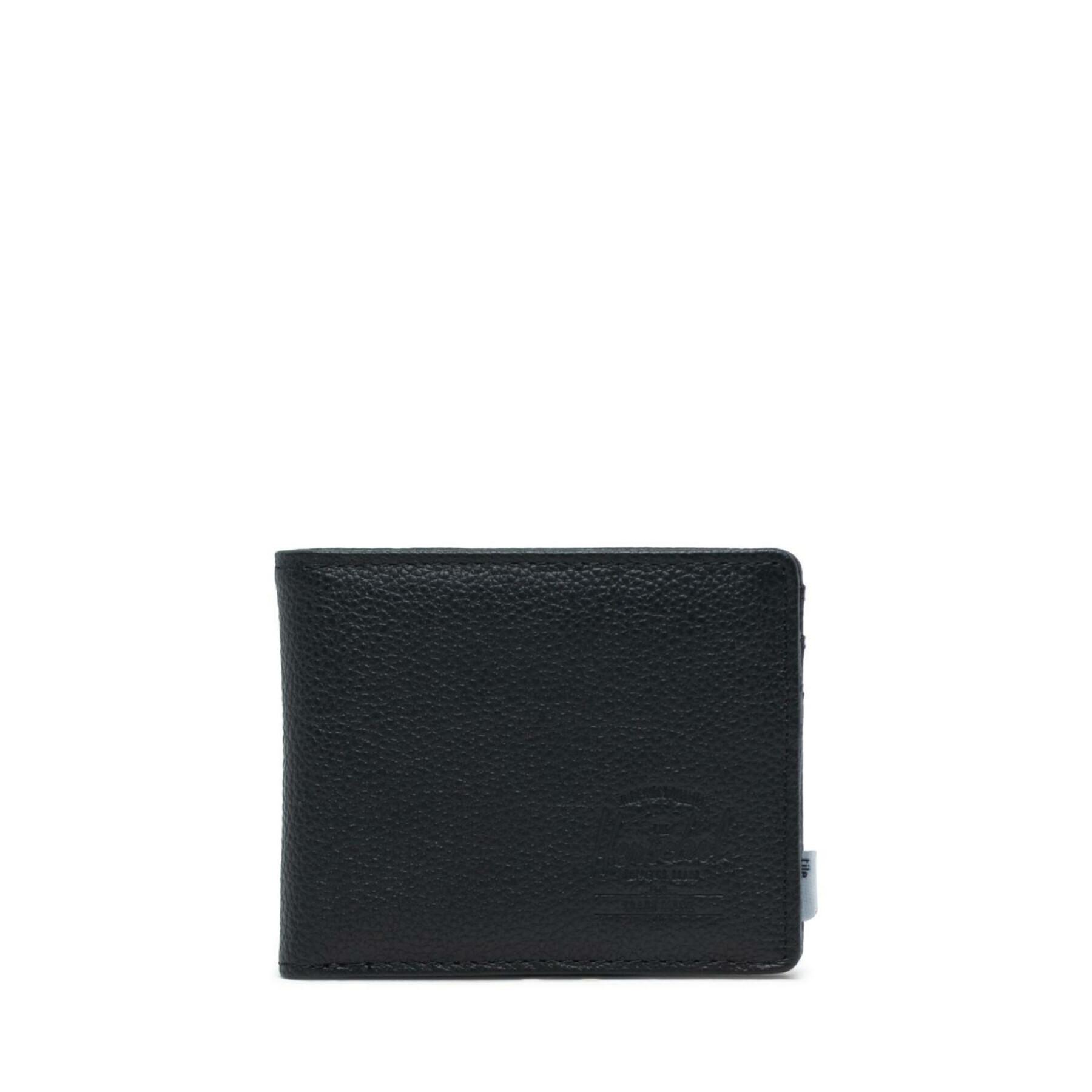 Portfölj Herschel black pebbled leather