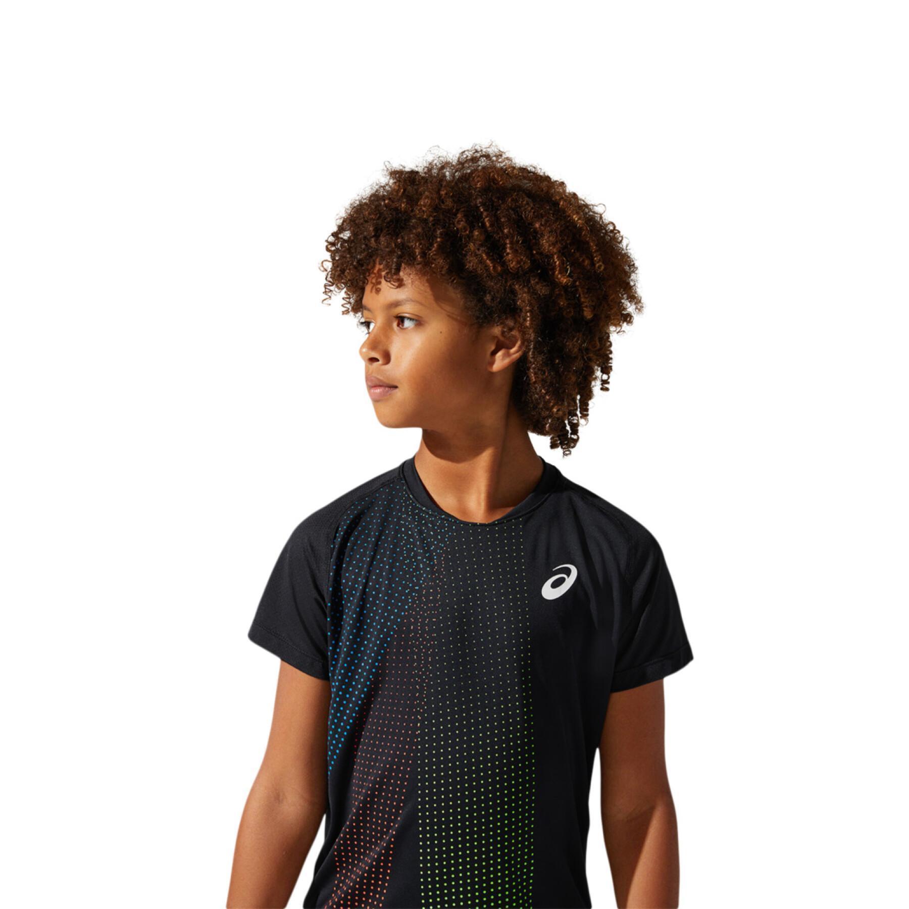 Ärmlös T-shirt för barn Asics Boys Tennis Graphic