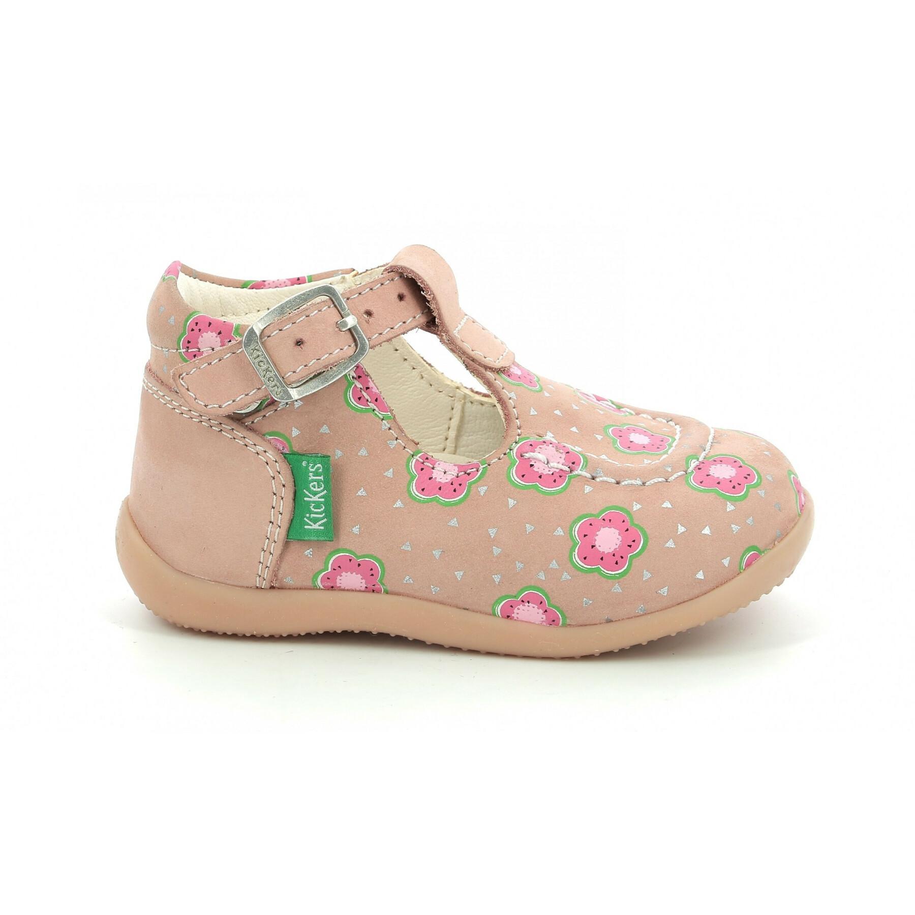Sandaler för babyflickor Kickers Bonbek-2
