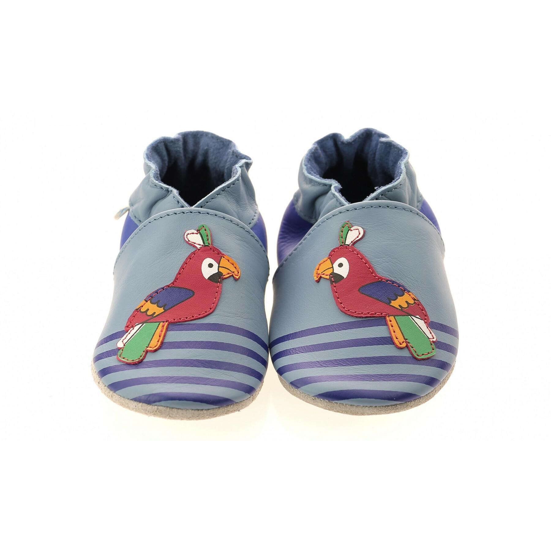 Skor för babypojke Robeez Macao Parrot