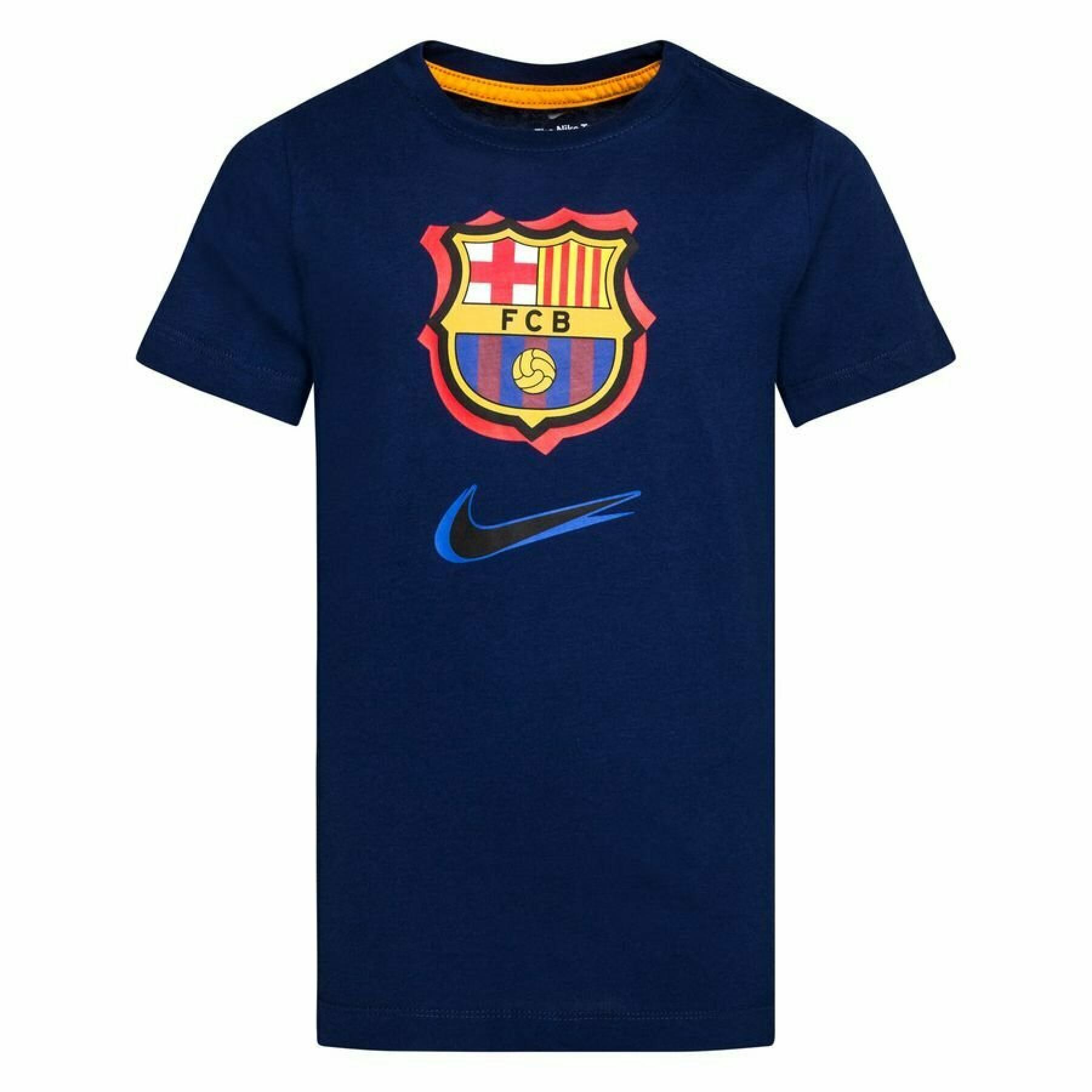 T-shirt för barn FC barcelone 2021/22
