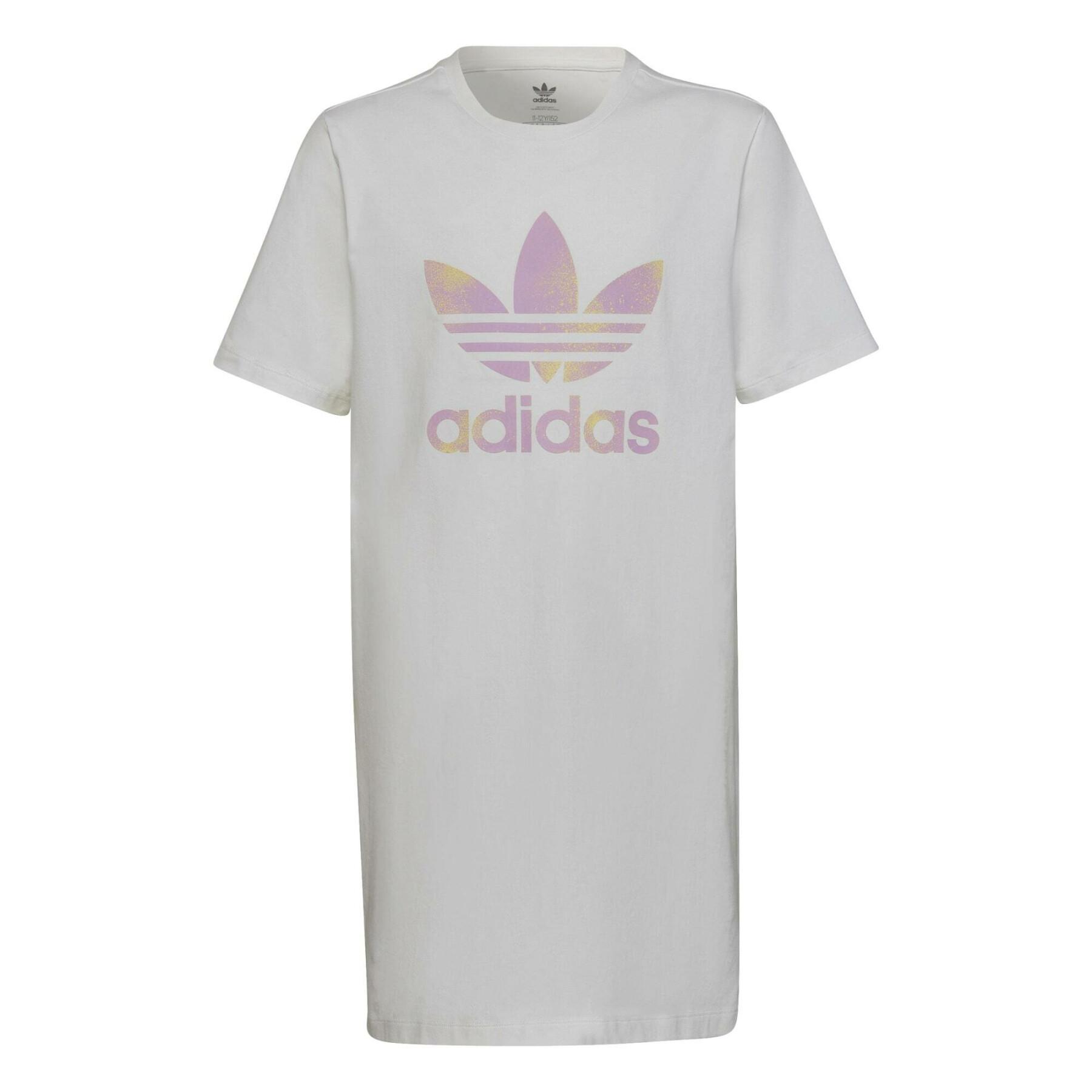 T-shirtklänning med logotyp för flickor adidas Originals Graphic