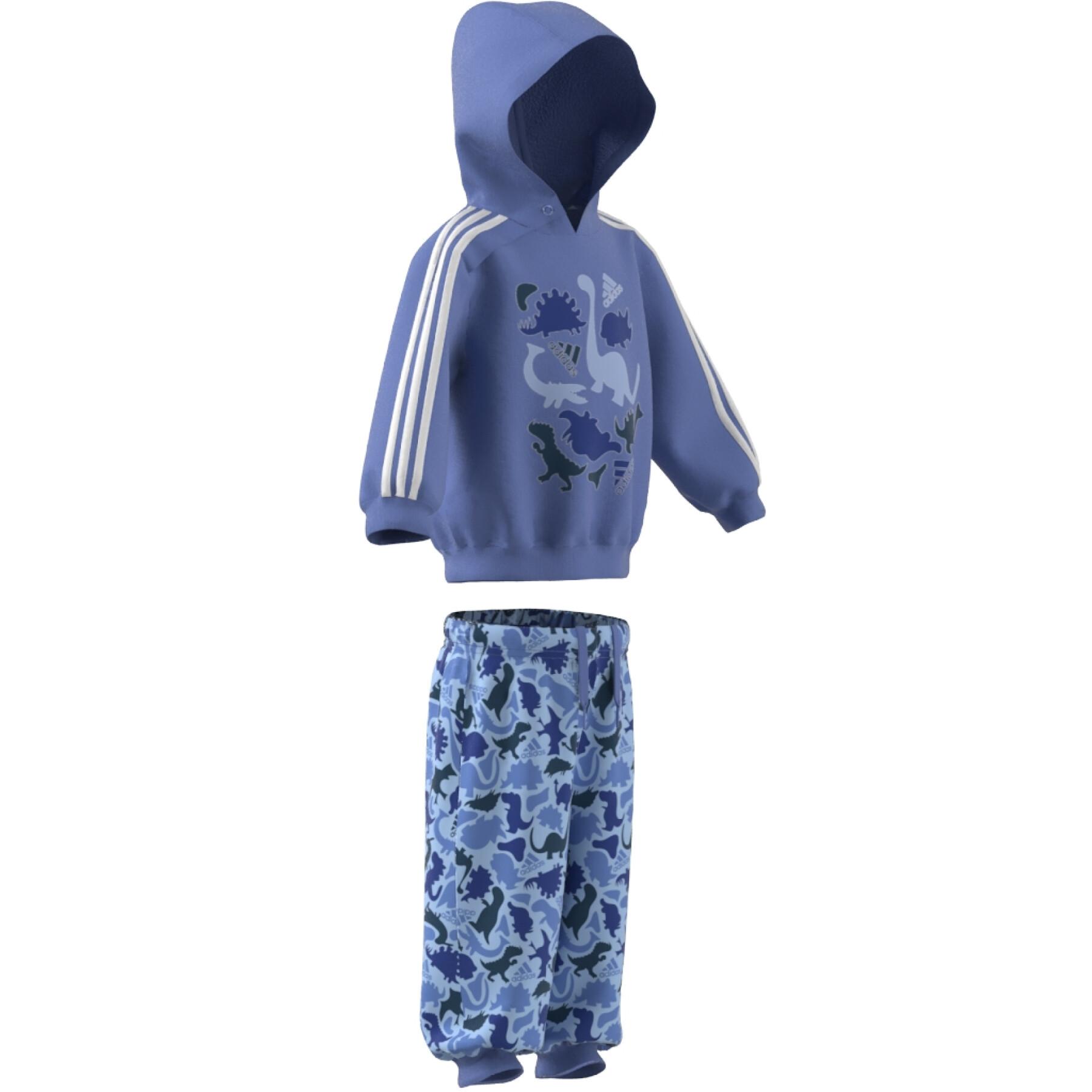 Baby dino träningsoverall med kamouflagetryck adidas French Terry