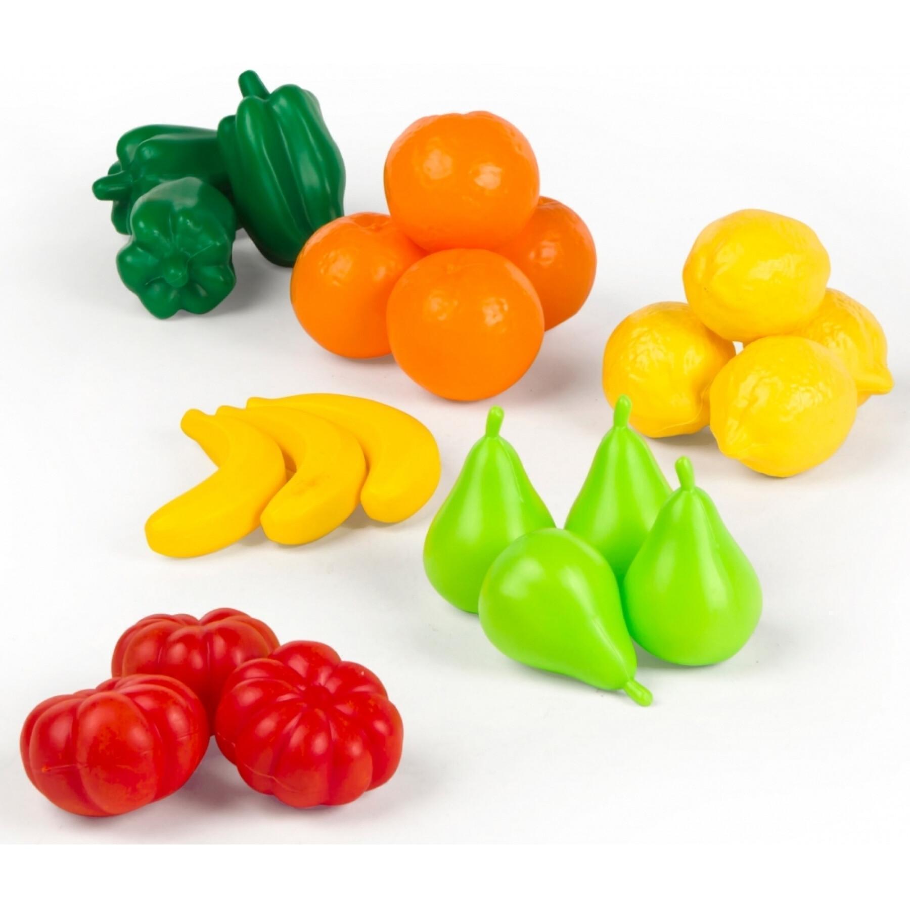 Frukt- och grönsaksset med 21 delar CB Toys 17x45