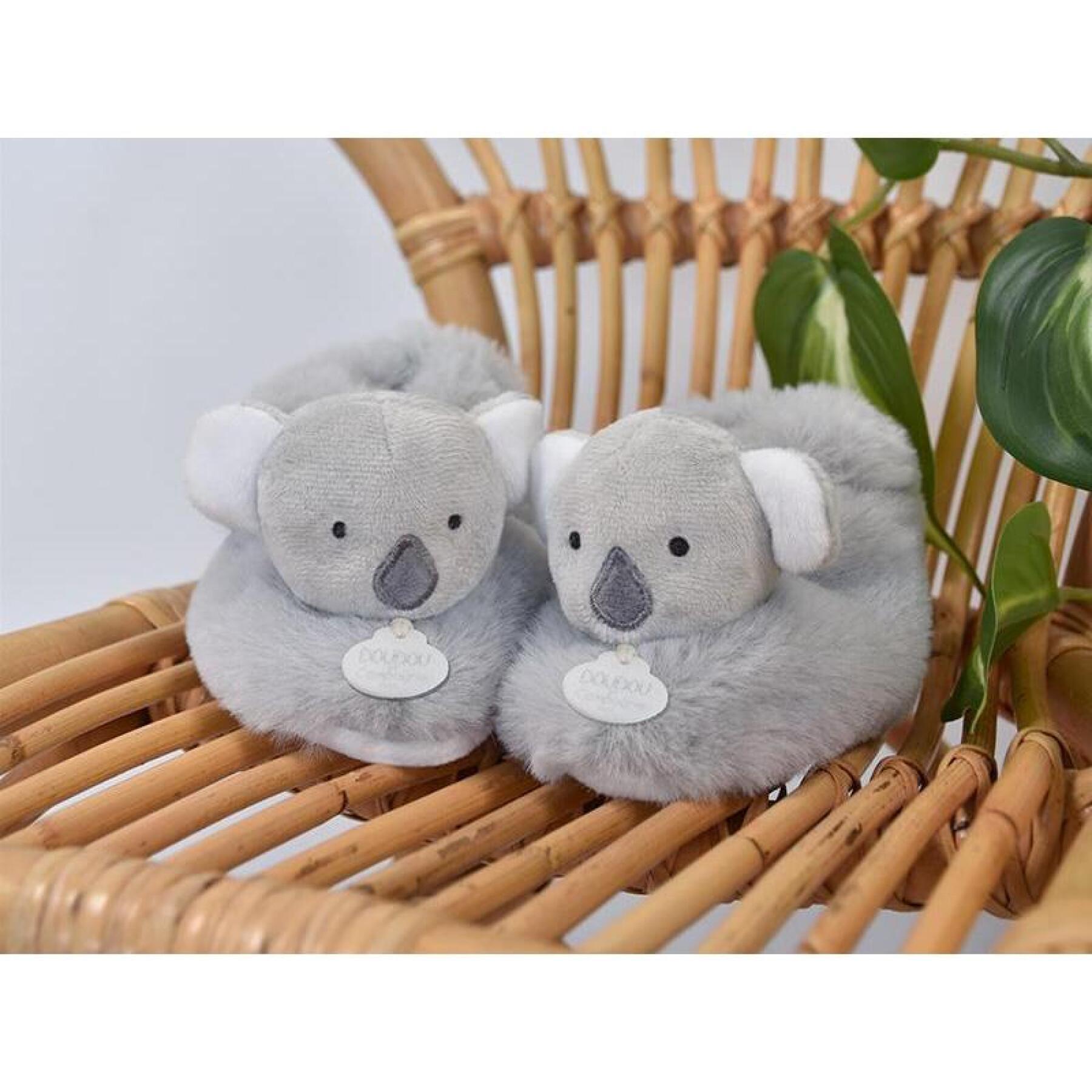 Tofflor med babyskallra Doudou & compagnie Unicef - Koala