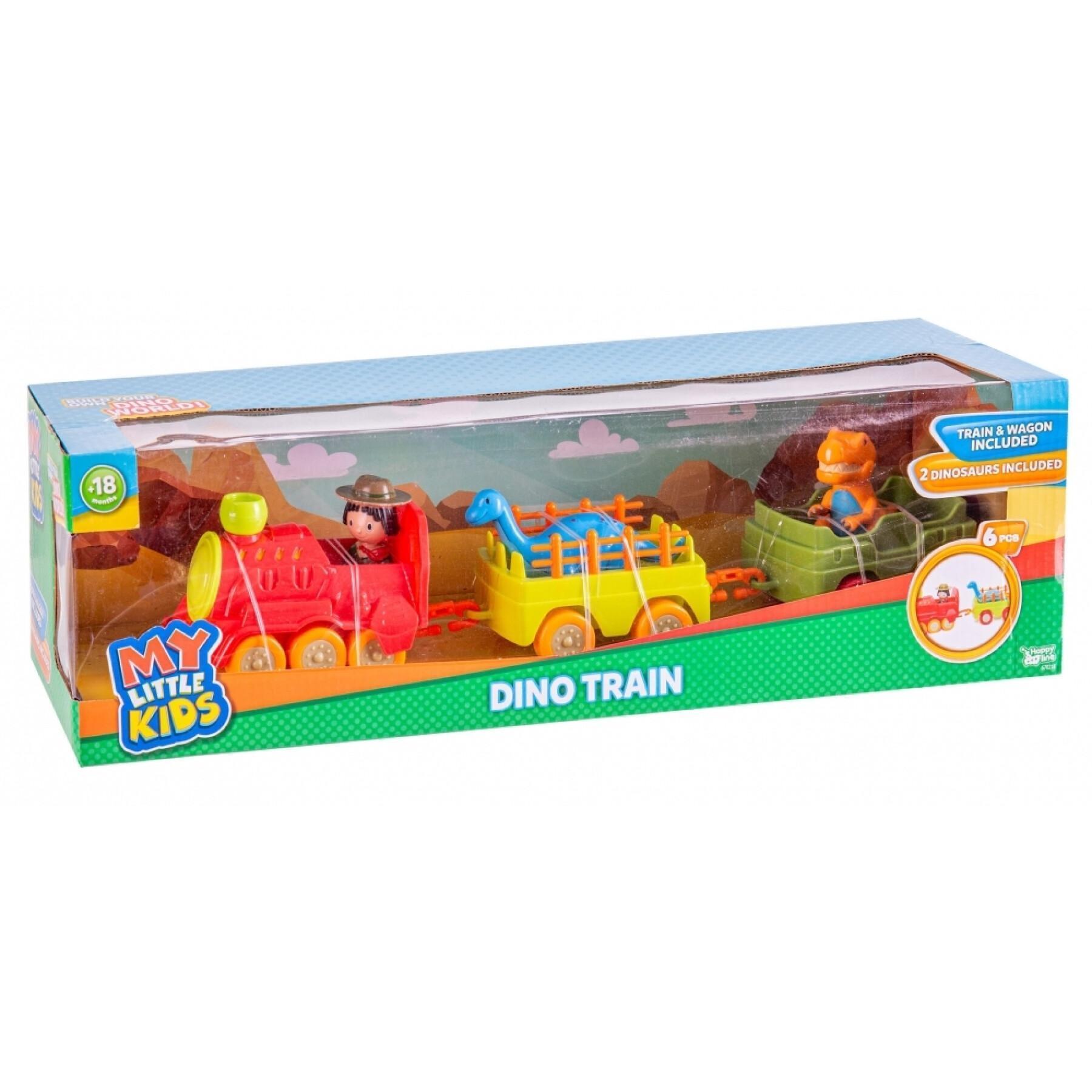 Förskoletåg med 2 vagnar Fantastiko Dino
