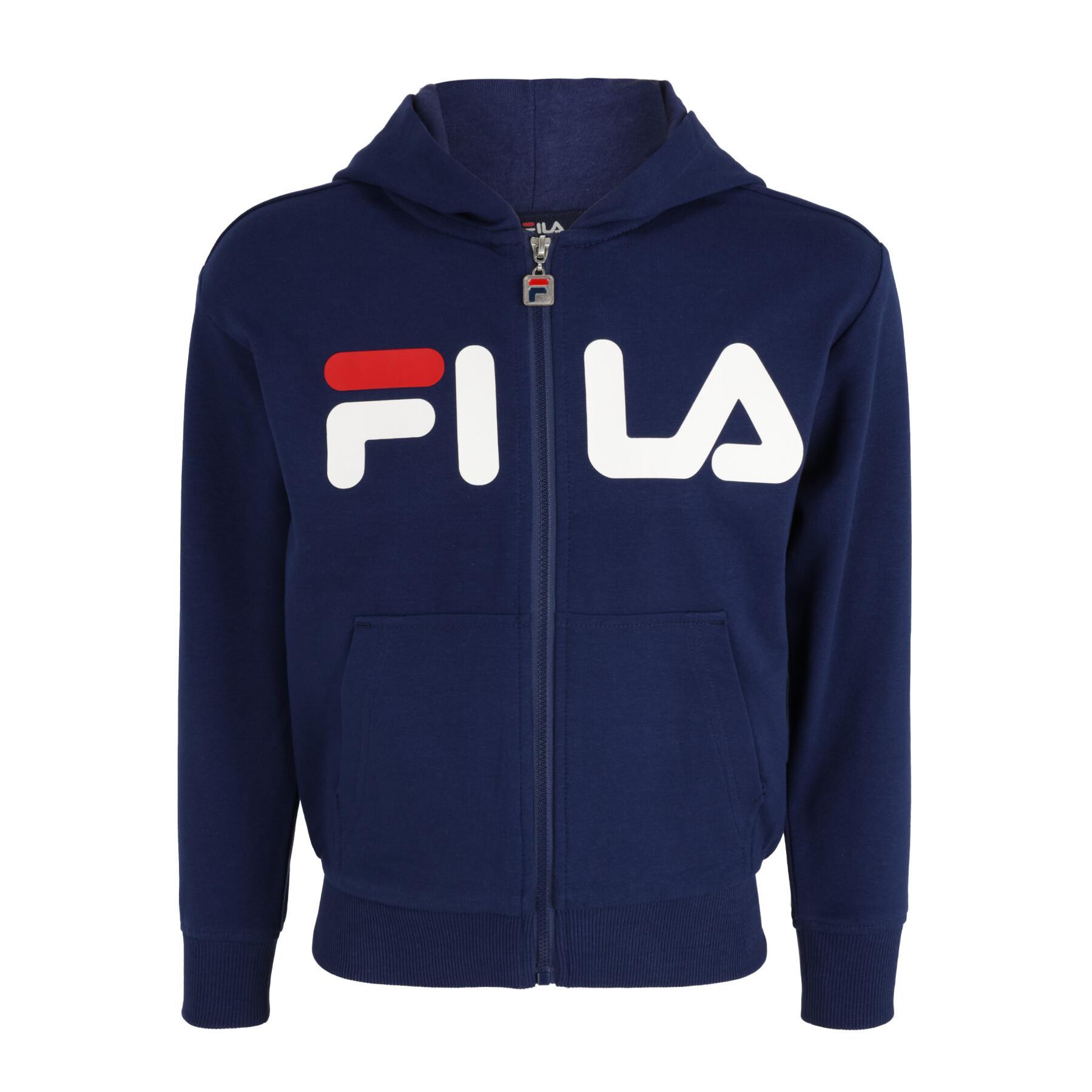 Baby-hoodie med dragkedja Fila Balge Classic Logo