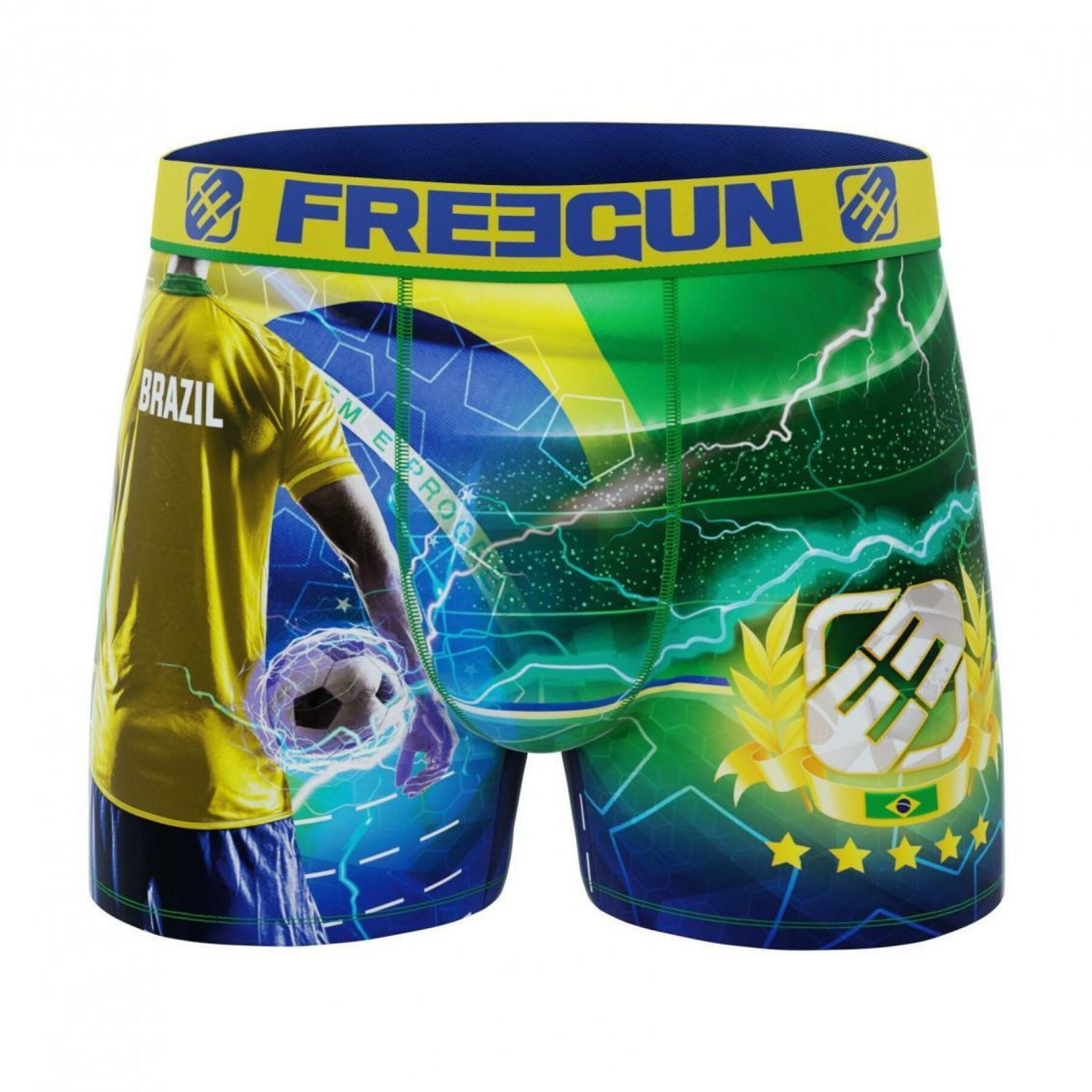 Boxershorts för barn Freegun Coupe du Monde Brazil