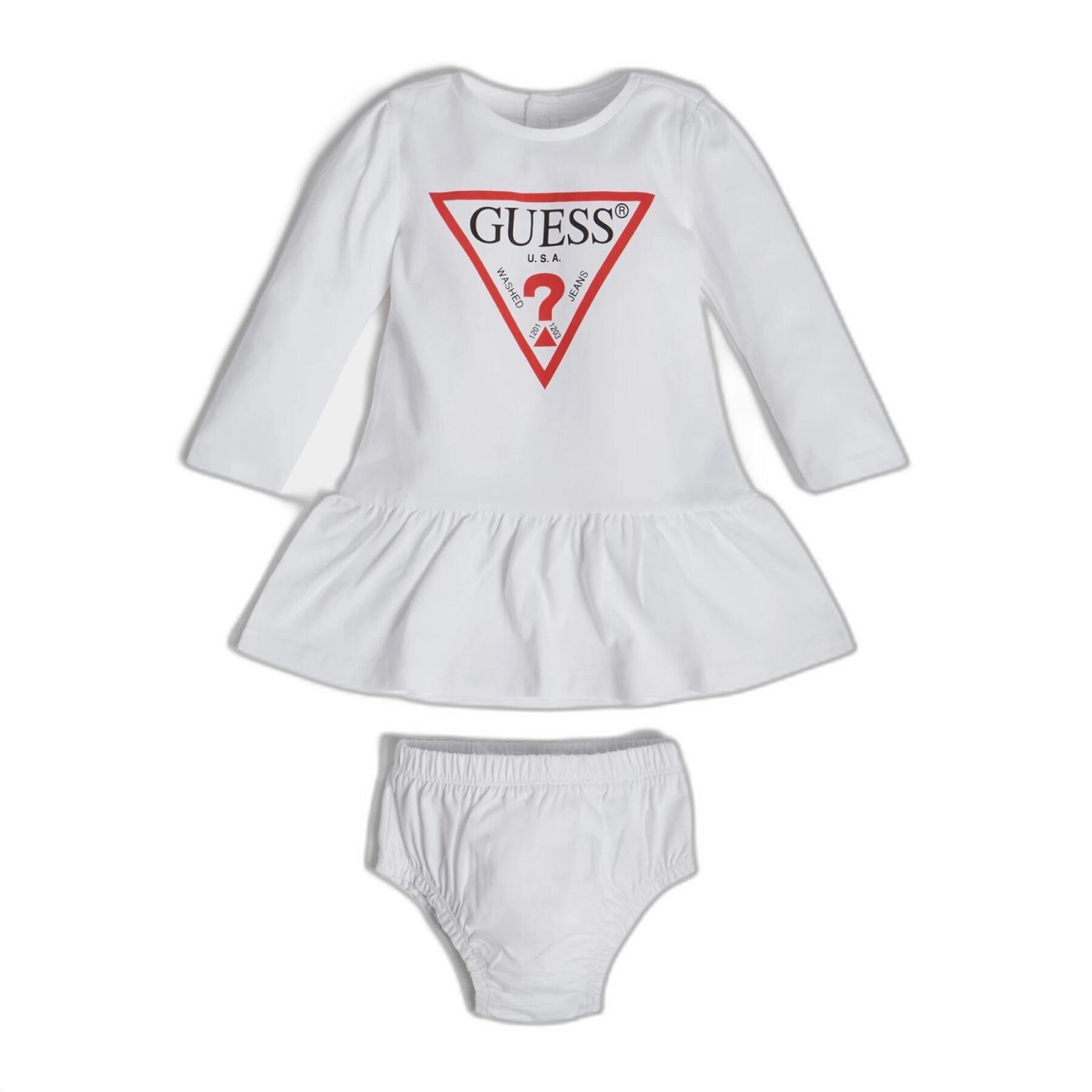 Klänning + trosor för babyflicka Guess Core