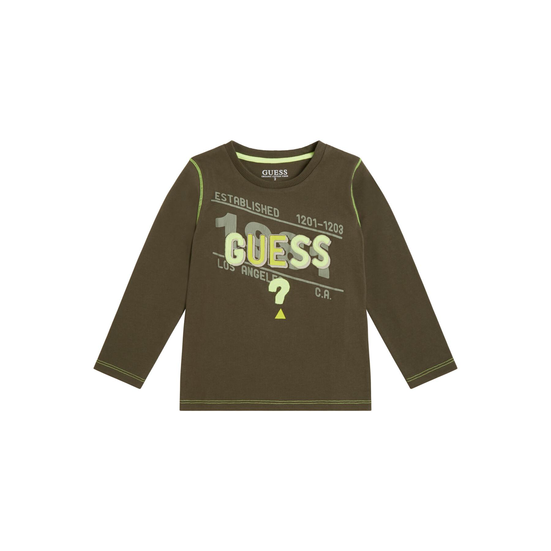 Långärmad T-shirt för babypojke Guess