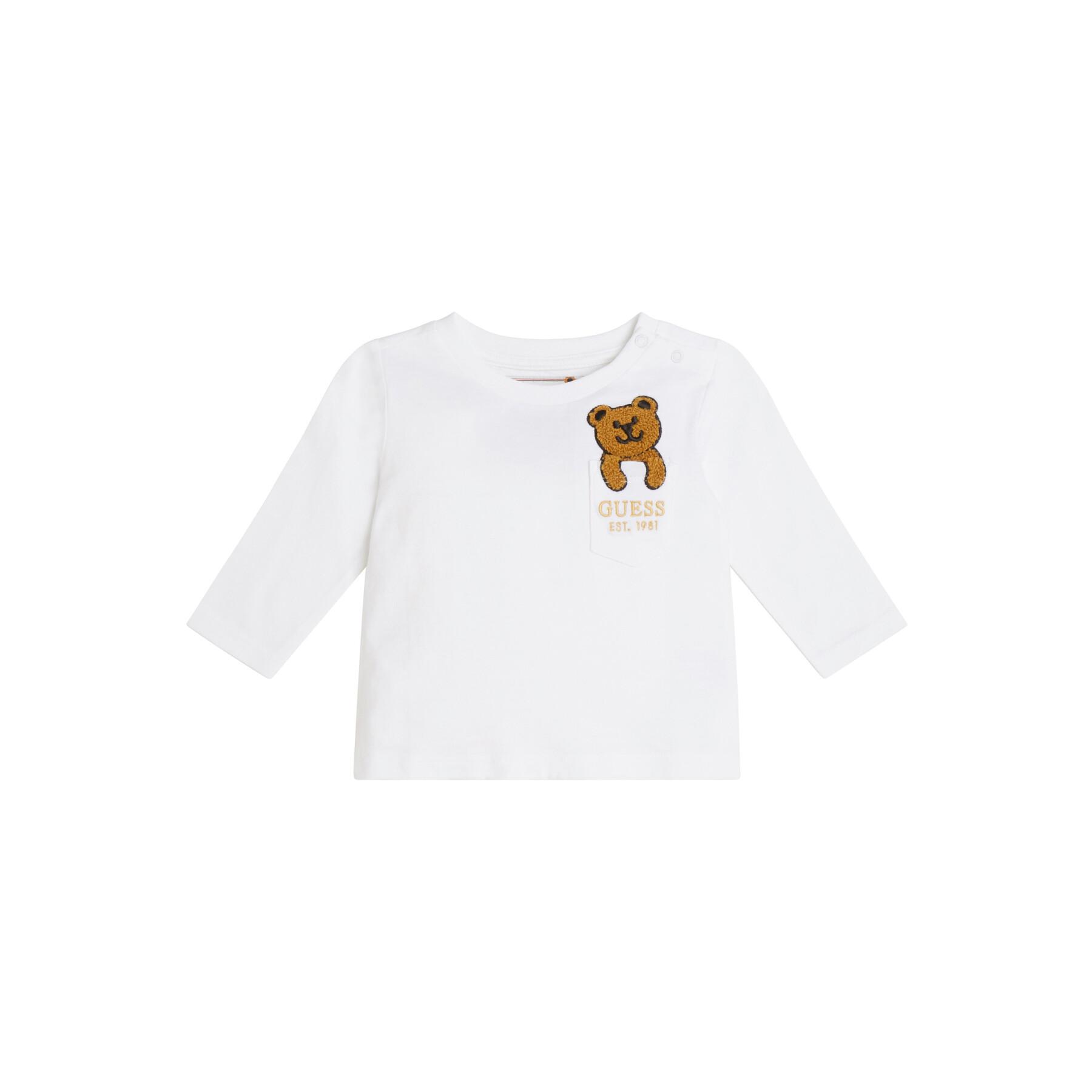 Långärmad T-shirt för babypojke Guess