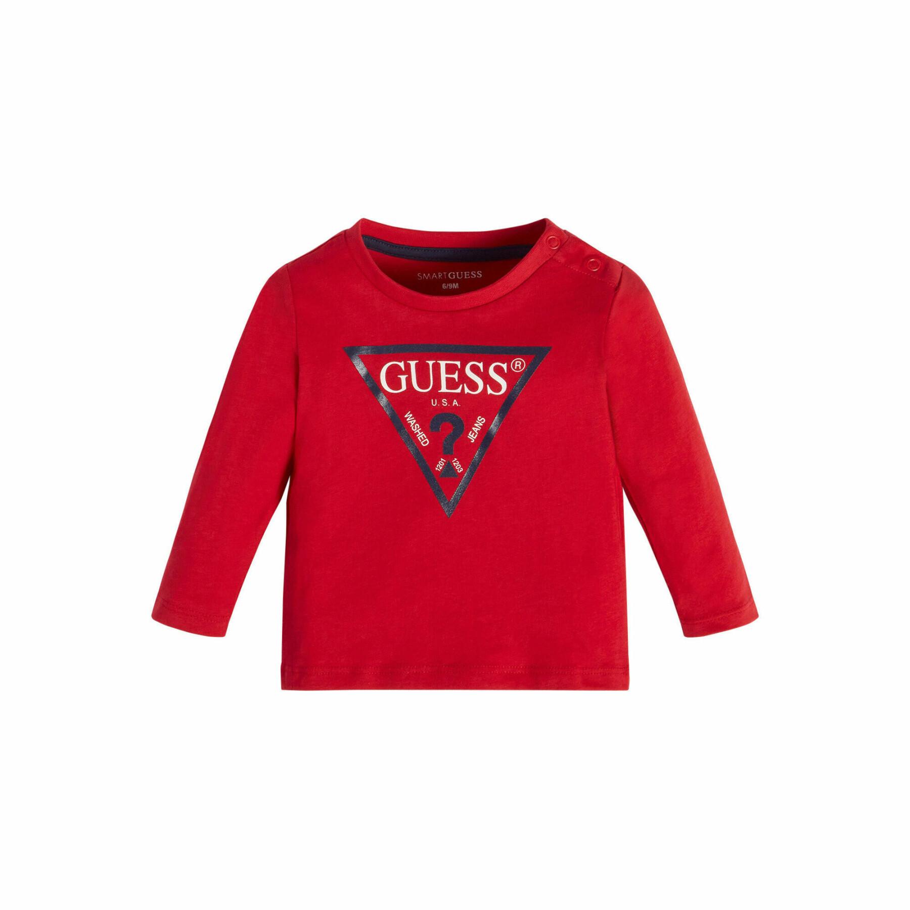 Långärmad T-shirt för babypojke Guess Core
