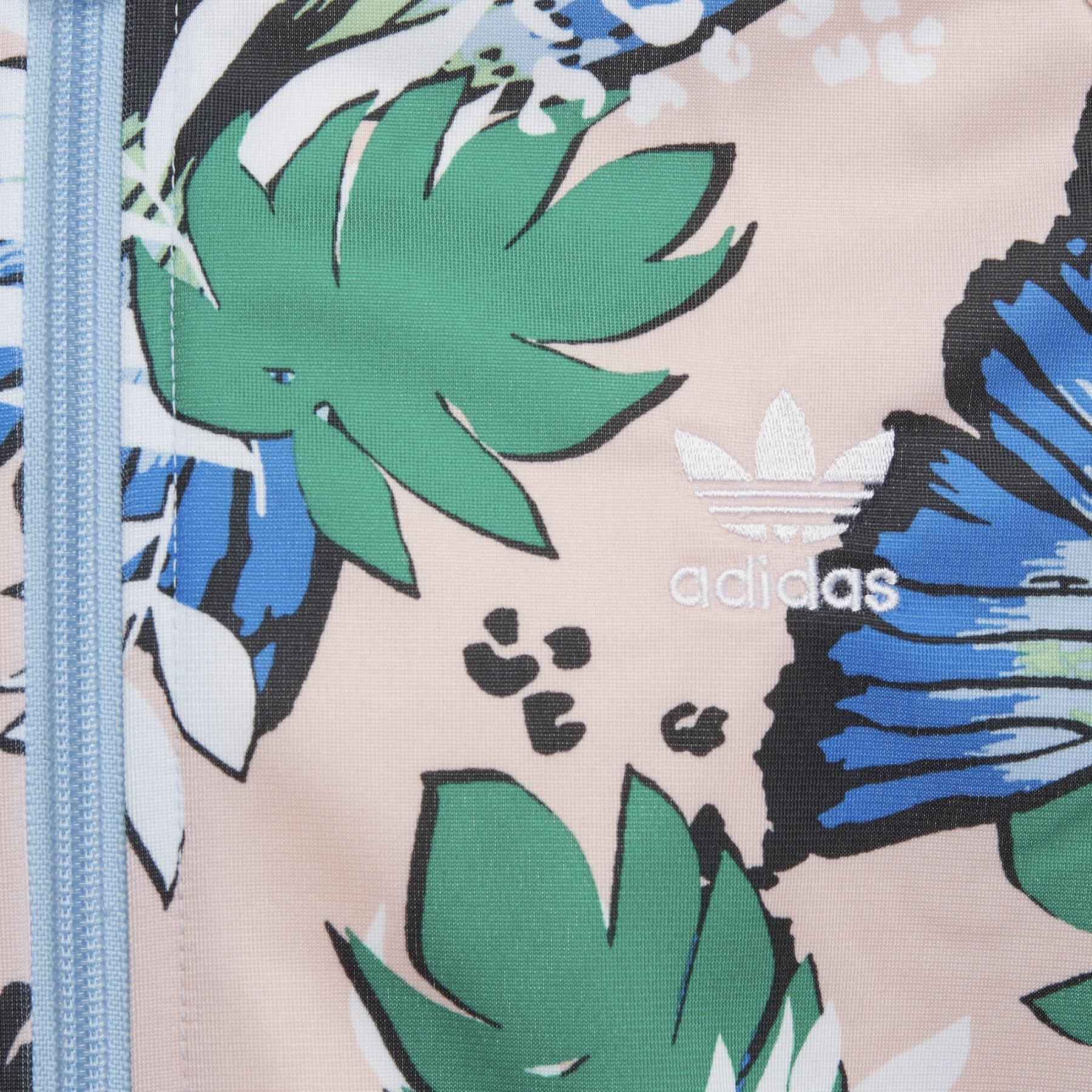 Träningsjacka för flickor adidas Originals HER Studio London Animal Flower Print SST