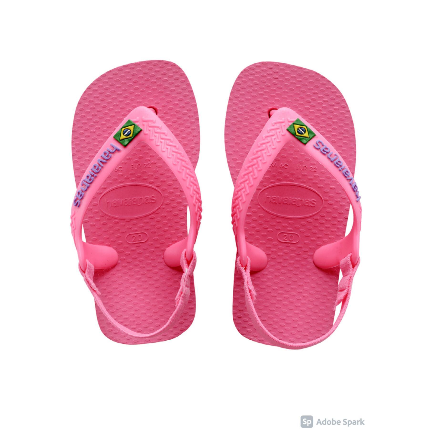 Flip-flops för babyflickor Havaianas Brasil Logo II