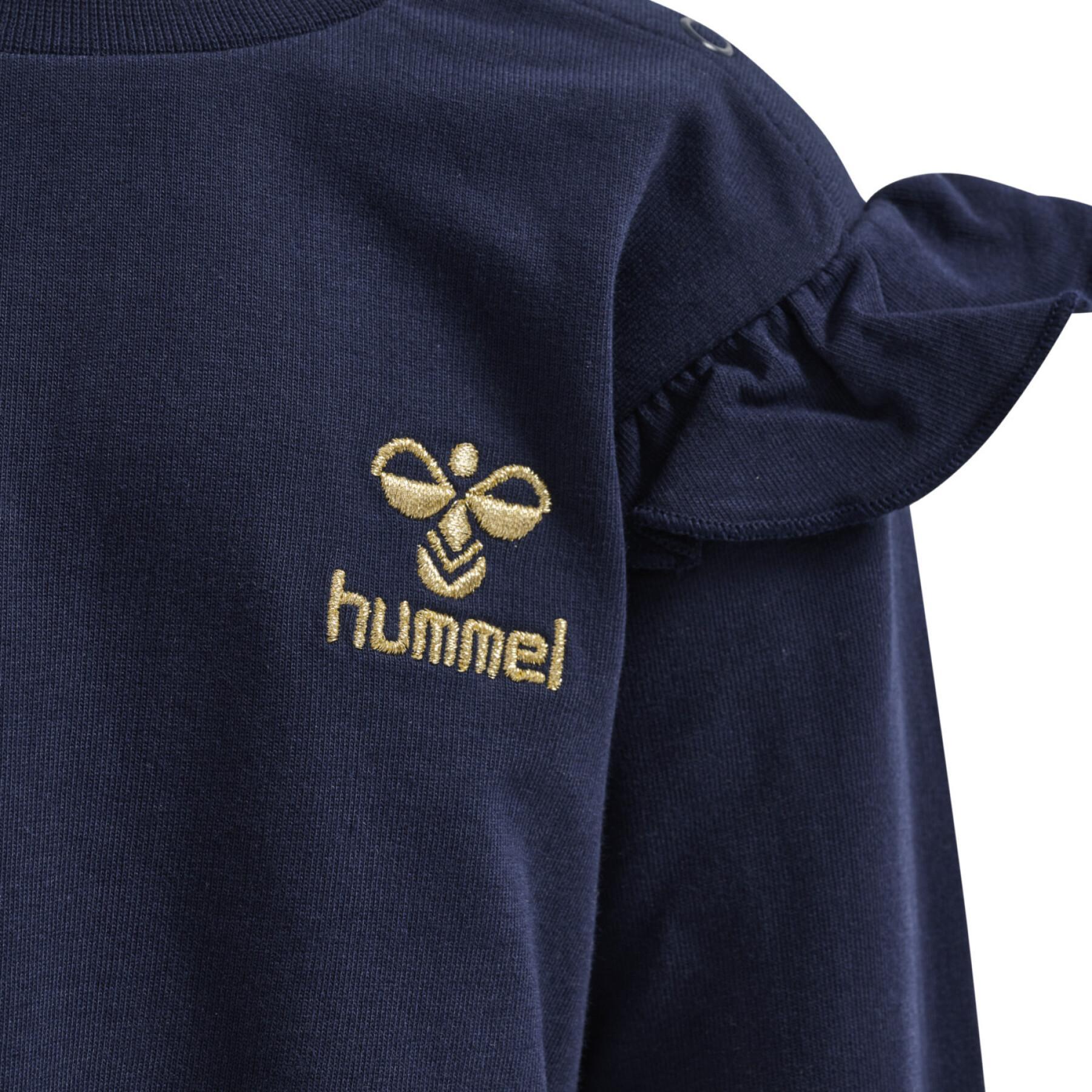 Sweatshirtklänning för flickor Hummel Signe