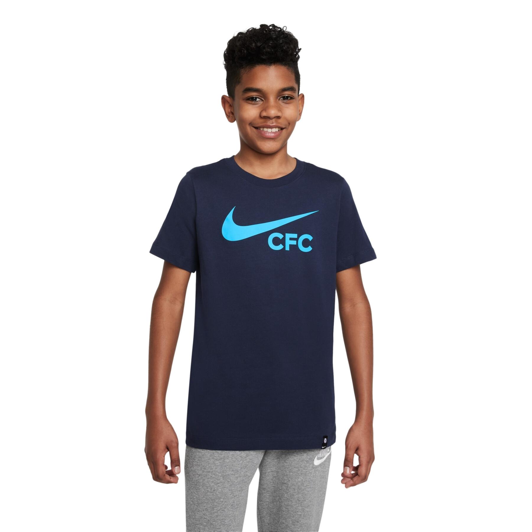 T-shirt för barn Chelsea FC Swoosh 2022/23