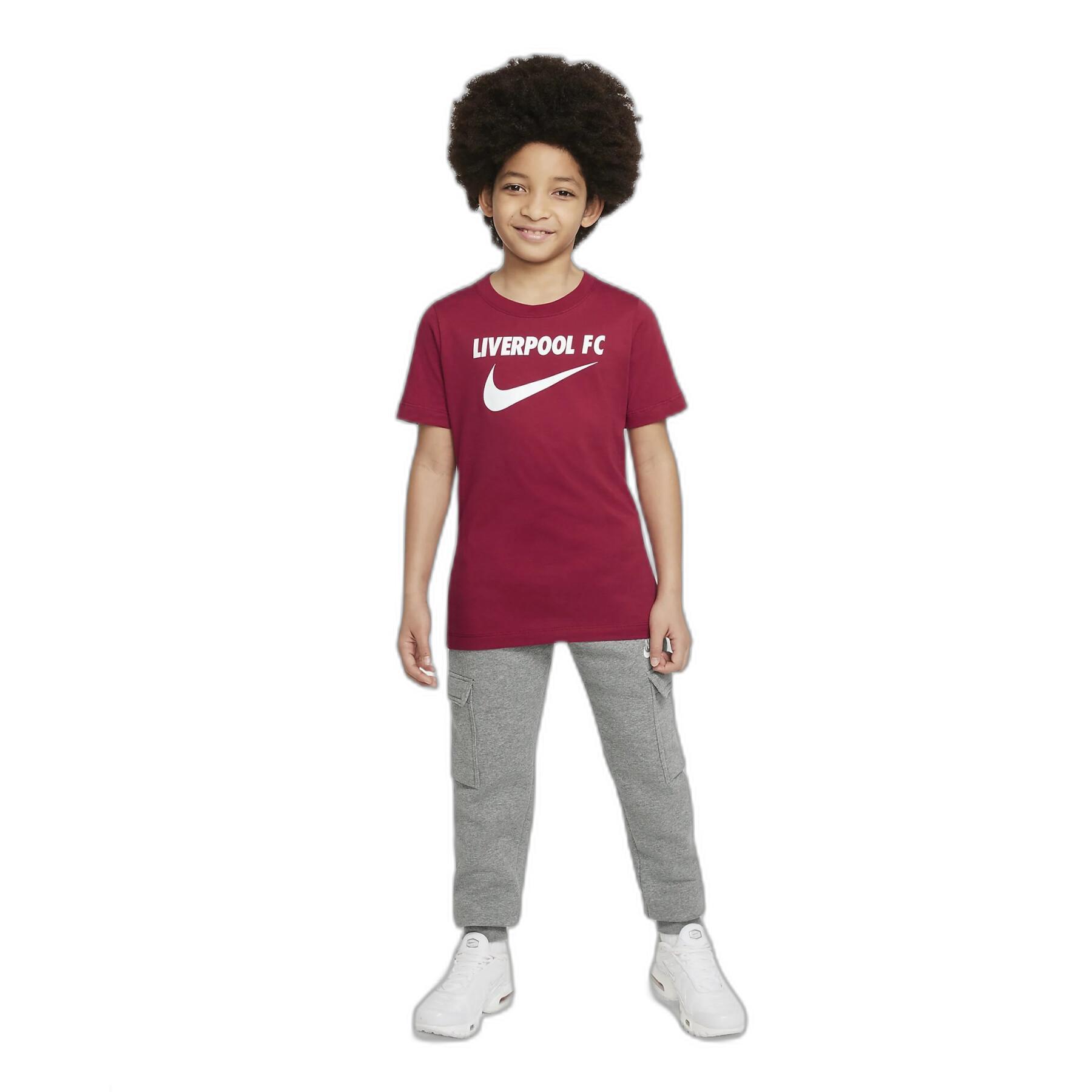 T-shirt för barn Liverpool FC Swoosh 2022/23
