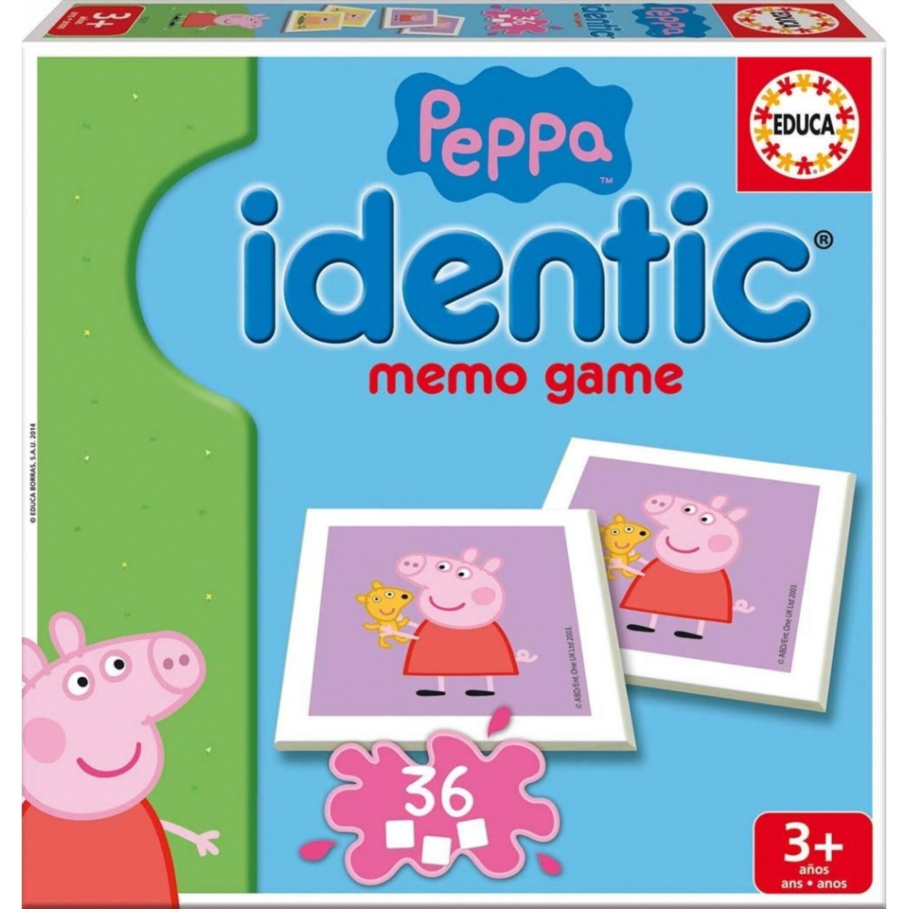 Pedagogiska memoryspel Peppa Pig