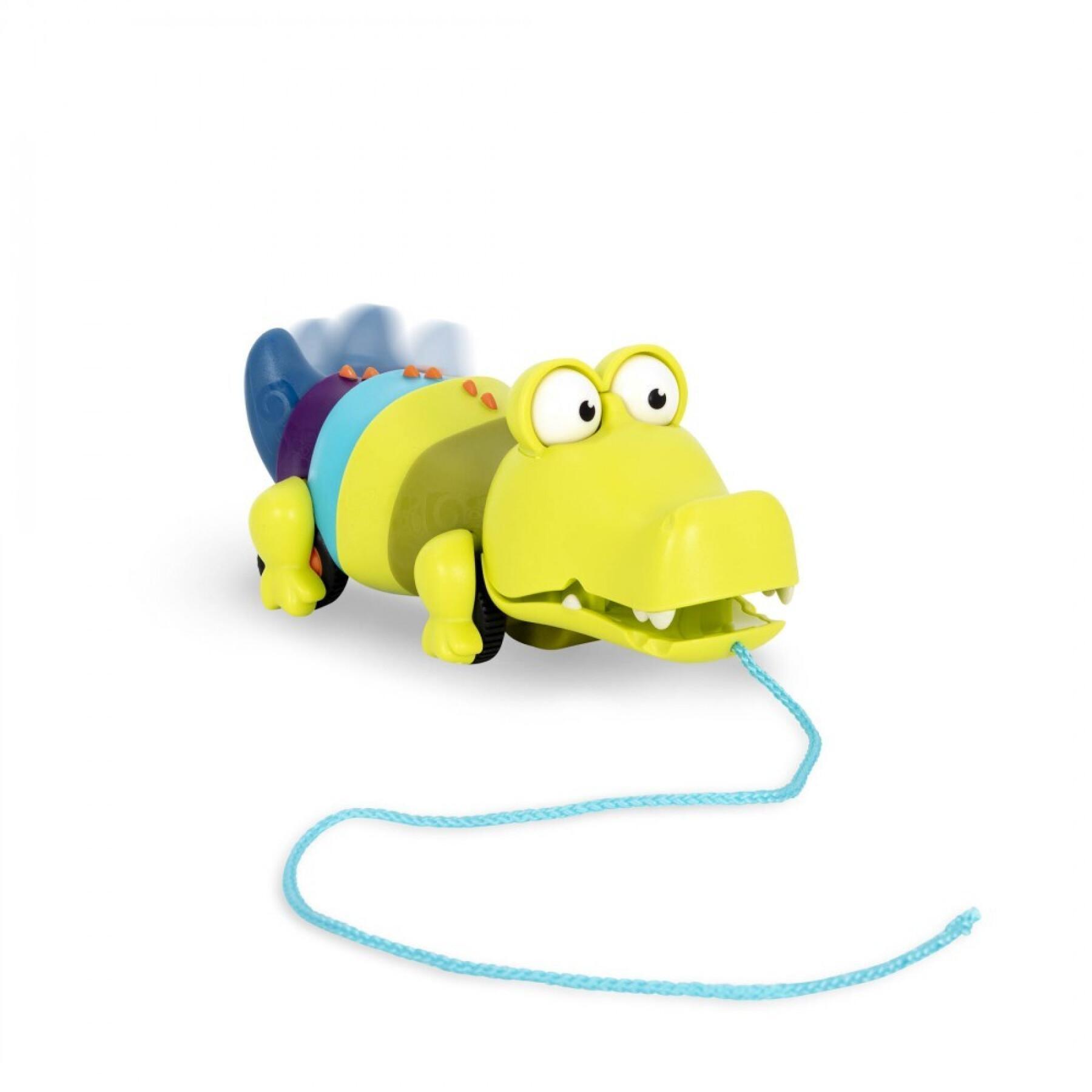Krokodil att dra längs leksak Petit Jour