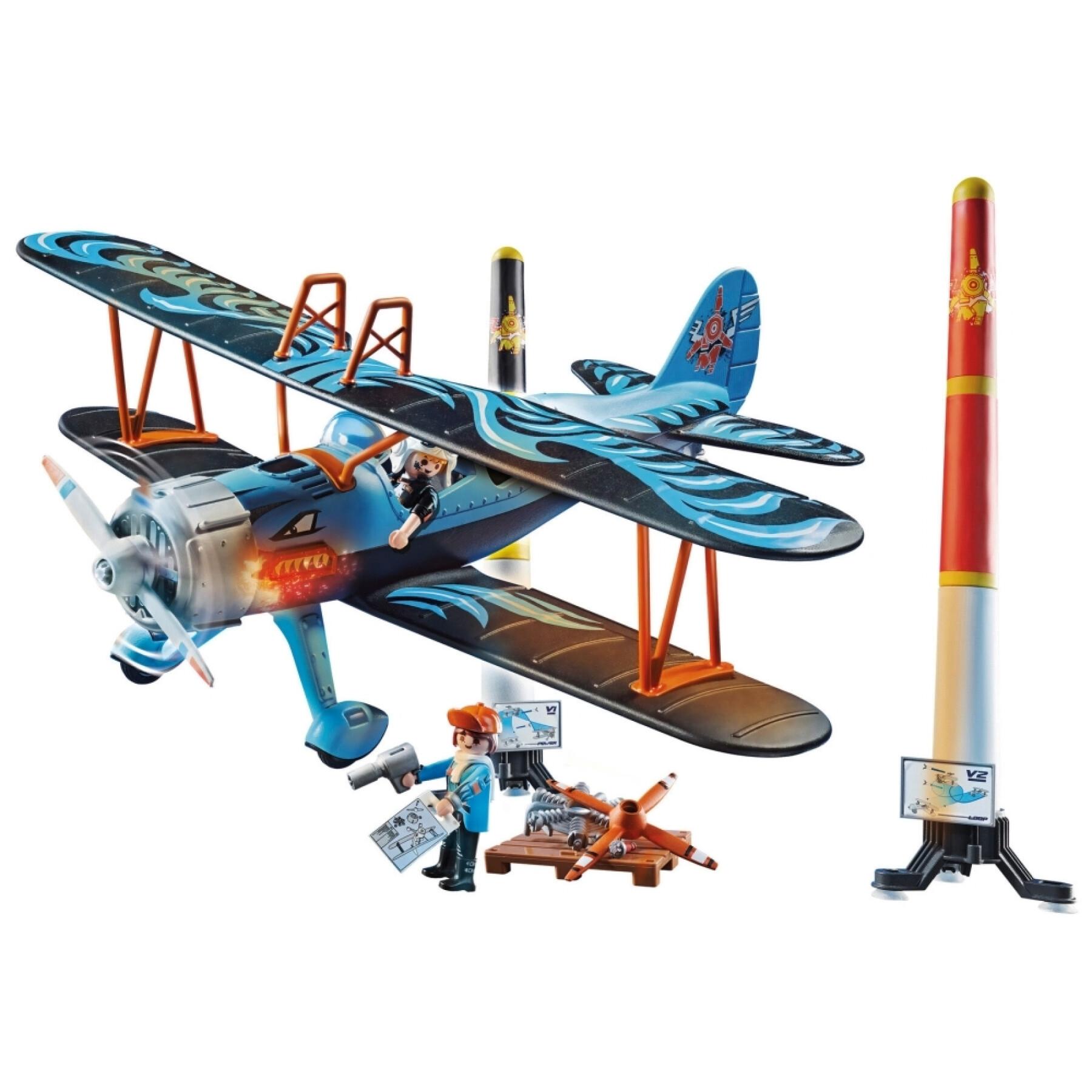 Flygplan leksak Playmobil Stuntshow Biplano Phoenix