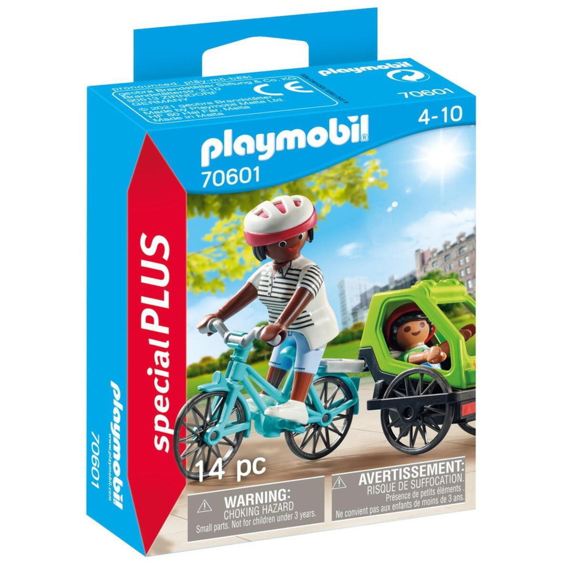Cyklist, mor och barn Playmobil
