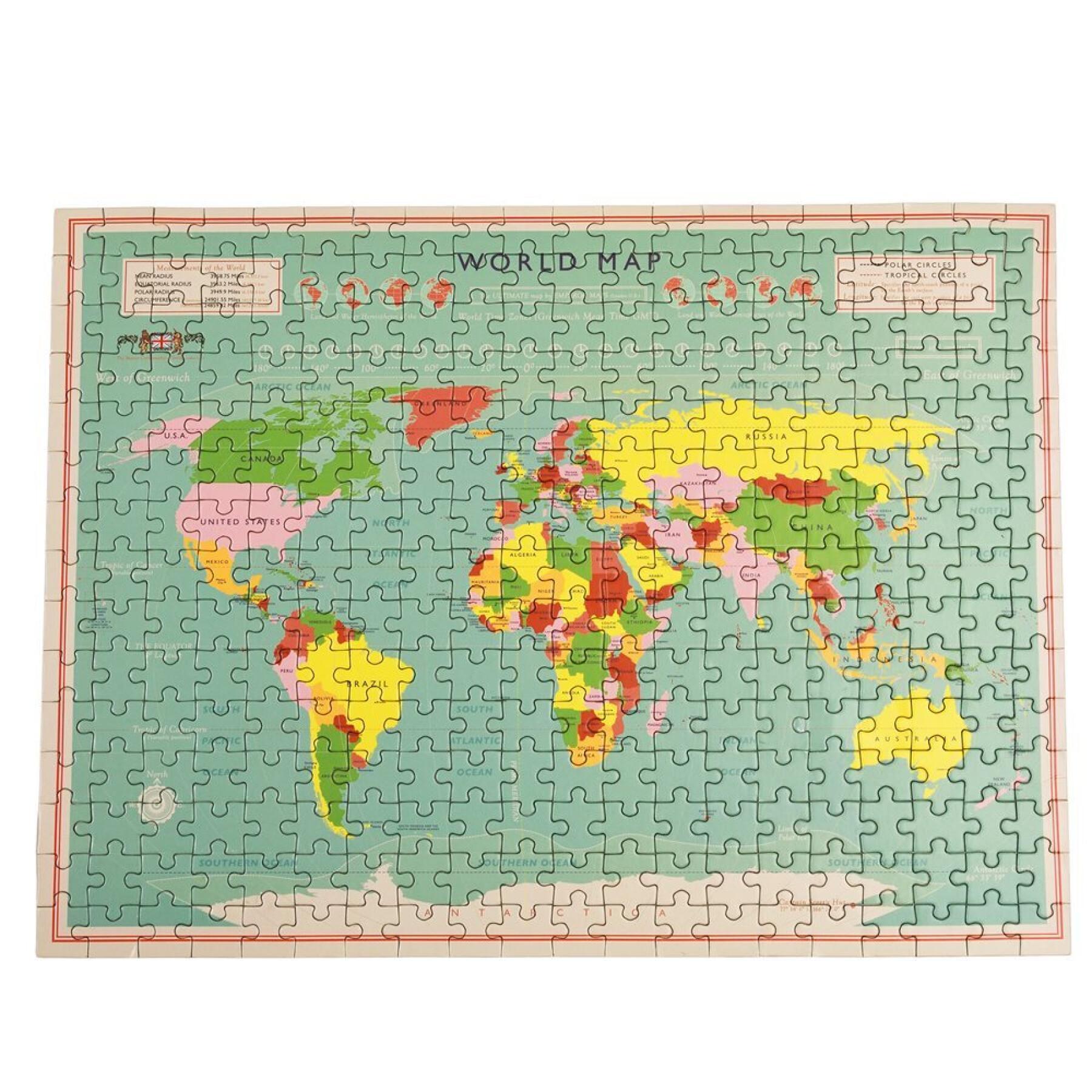 Pussel med 300 bitar Rex London World Map