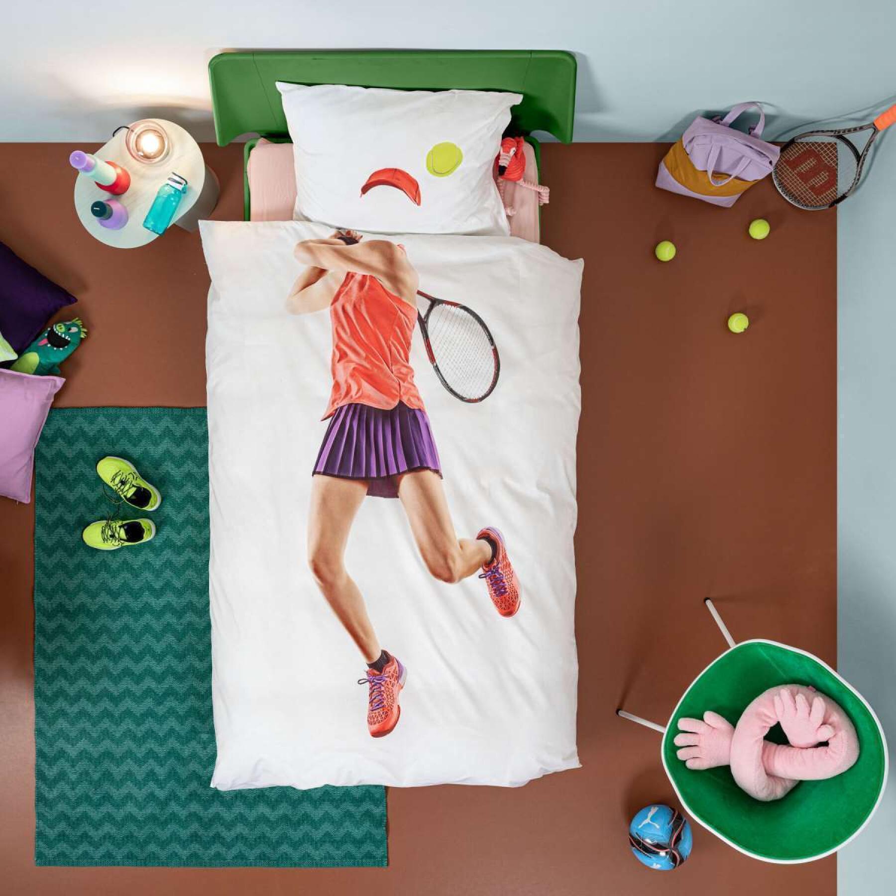Påslakan och örngott för barn Snurk Tennis Pro Light