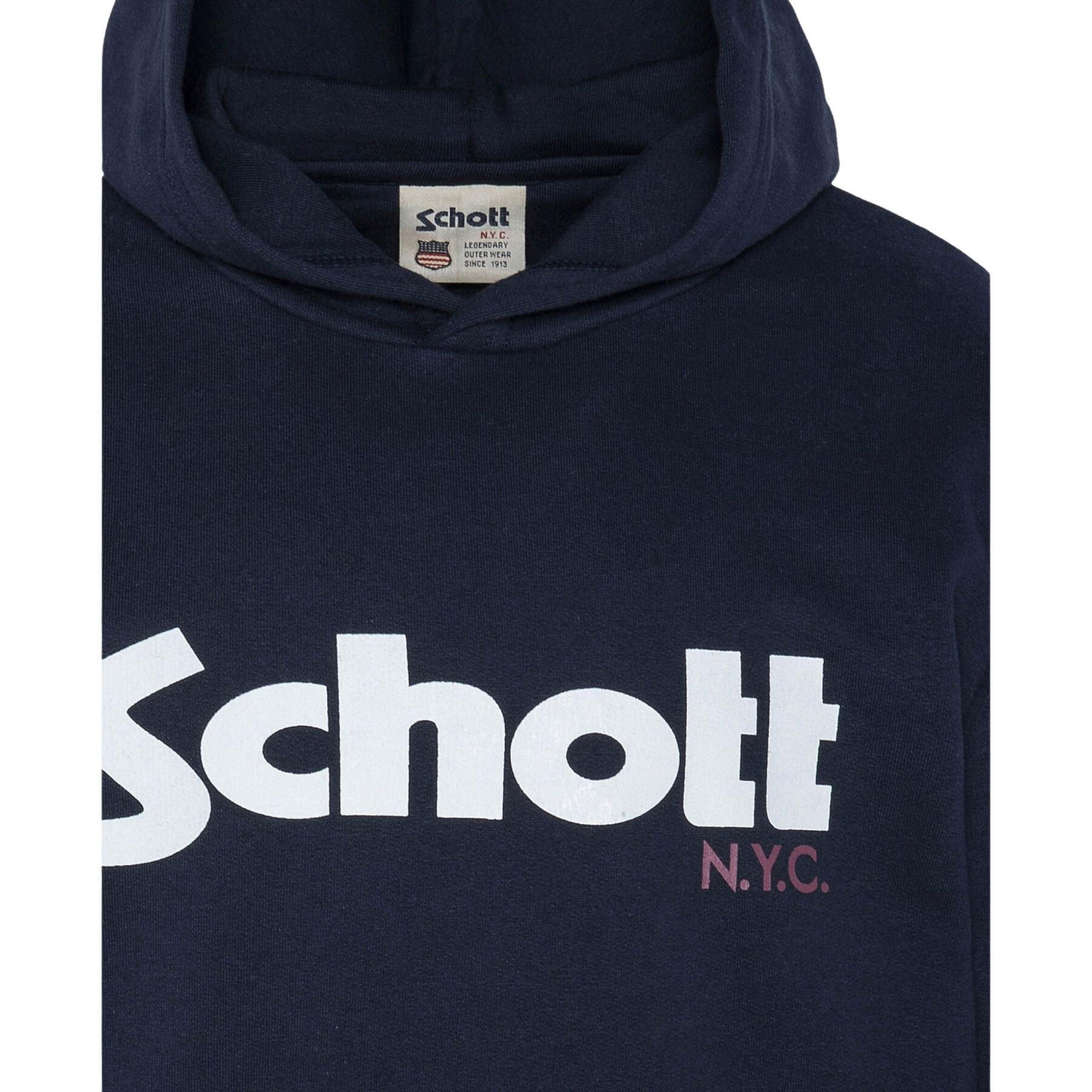 Sweatshirt med huva för barn Schott