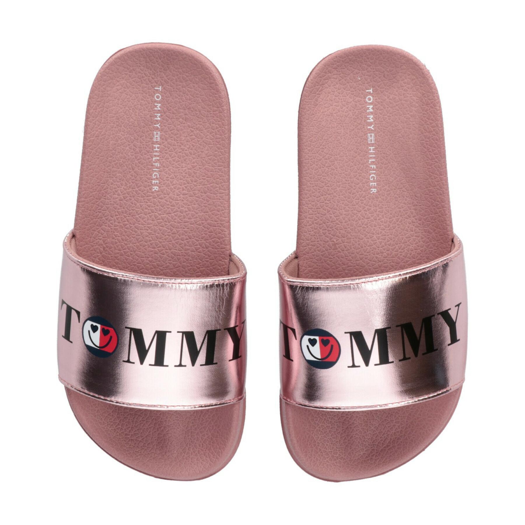 Flip-flops med smiley-mönster för flickor Tommy Hilfiger