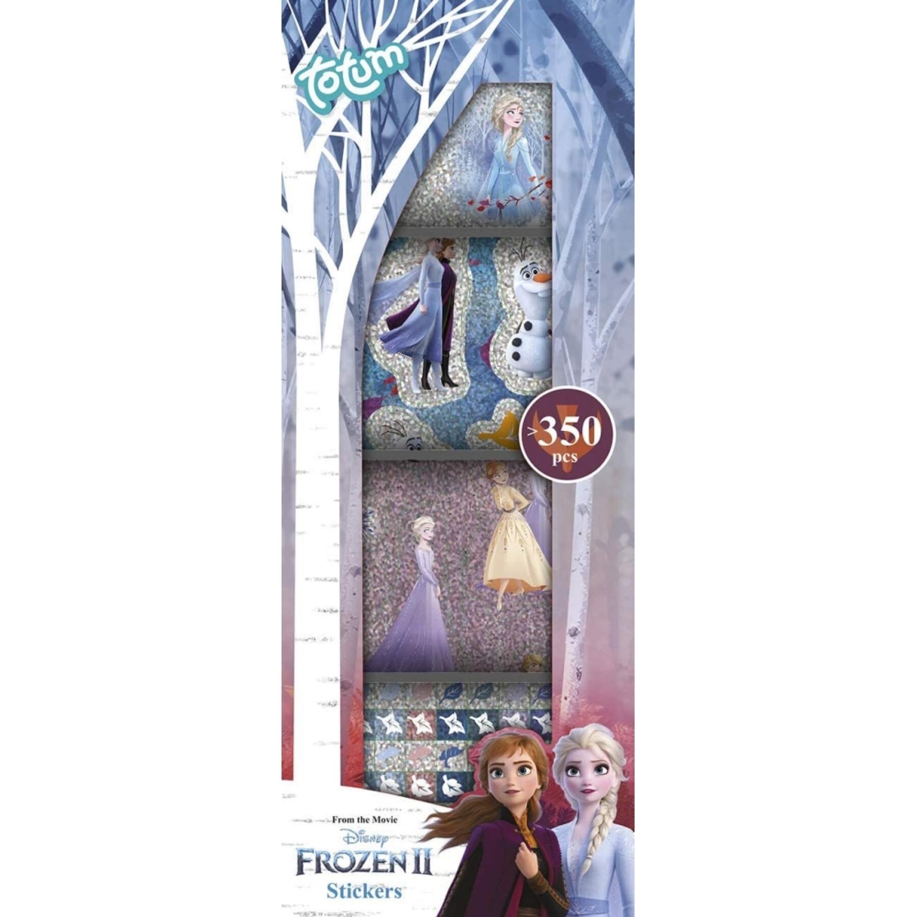 Förpackning med 4 rullar med 350 klistermärken Totum Frozen