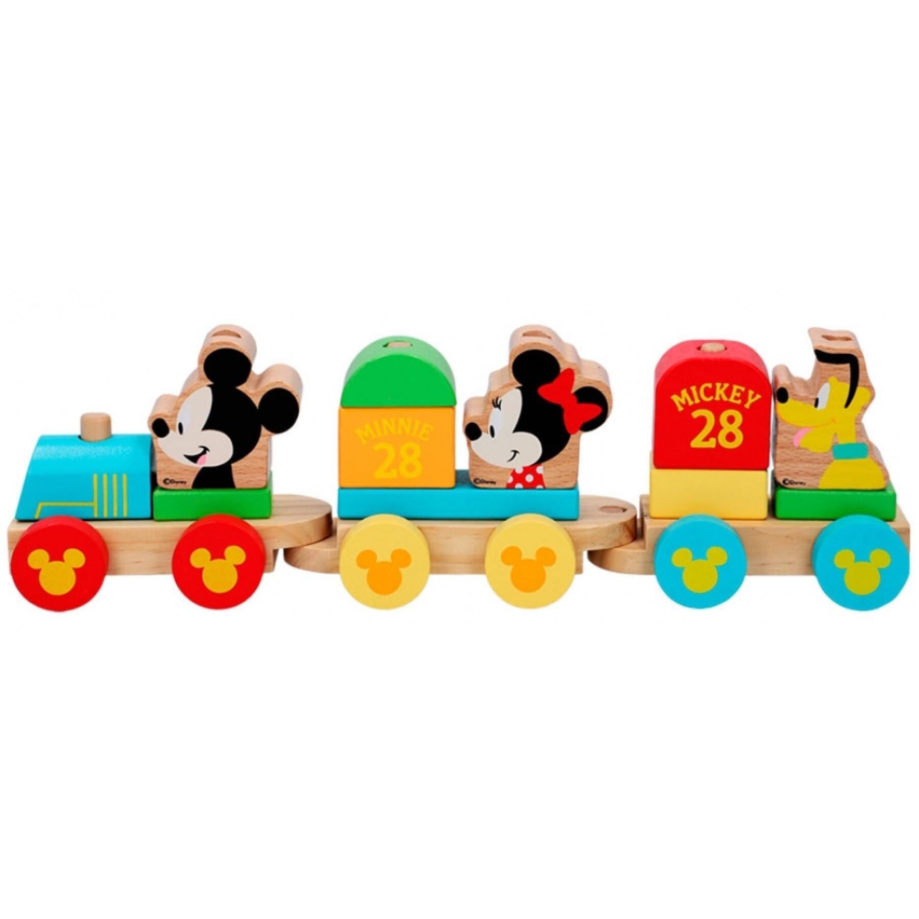 Tåg i trä Woomax Mickey Mouse Eco
