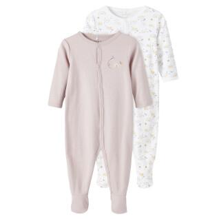 Pyjamas för babyflickor Name it Nightsuit (x2)