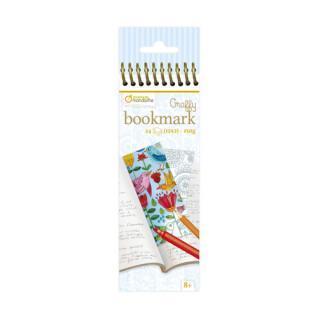 Förpackning med 24 bokmärken för färgläggning Avenue Mandarine Graffy Mandala/fleurs