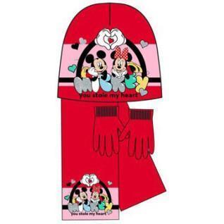 Set med mössa, halsduk och handskar i ull för barn Disney