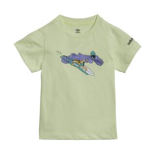 Kortärmad T-shirt för barn adidas Originals Graphique Stoked