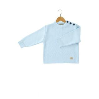 Marinblå enfärgad tröja för barn Armor-Lux fouesnant