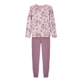 Pyjamas för flickor Name it Nkf Flower