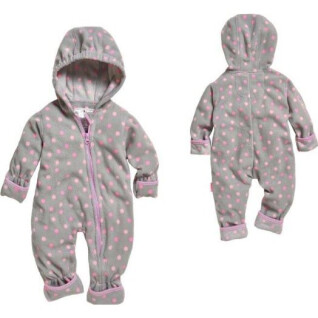 Fleeceoverall för baby Playshoes Dots