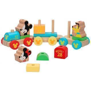 Tåg i trä Woomax Mickey Mouse Eco