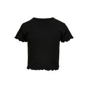 T-shirt för flickor Only kids manches courtes Col rond Nella