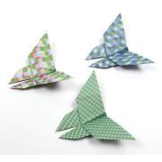 Förpackning med 60 origamiark Avenue Mandarine Geometric 20 x 20 cm, 70g