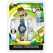 Digital klocka med färgarmband för barn cartoon network Ben 10