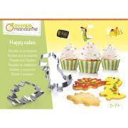 Happy cakes dinosaurier kreativt recept och tillbehörslåda Avenue Mandarine