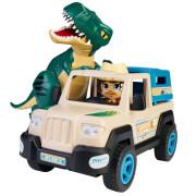 Figur med bil och dinosaurie Famosa
