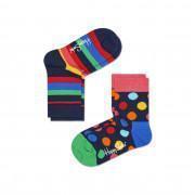 Strumpor för barn Happy Socks 2-pack Stripe