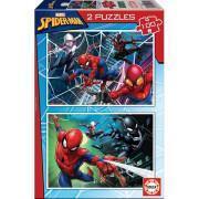 2 x 100 bitar spindelmannen-pussel Marvel